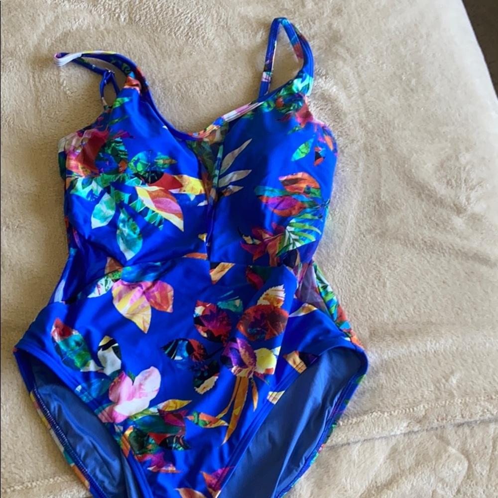 La blanca one piece floral swimsuit size 12 NWT